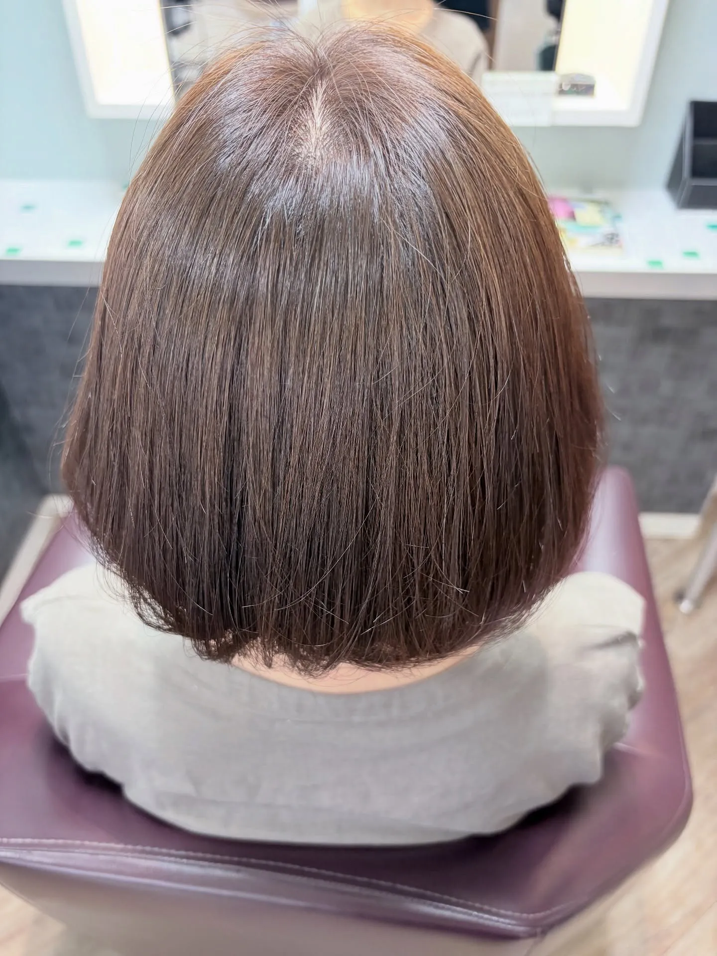 このお客様はサラサラストレートの髪質ですが、しっかりと量調節...